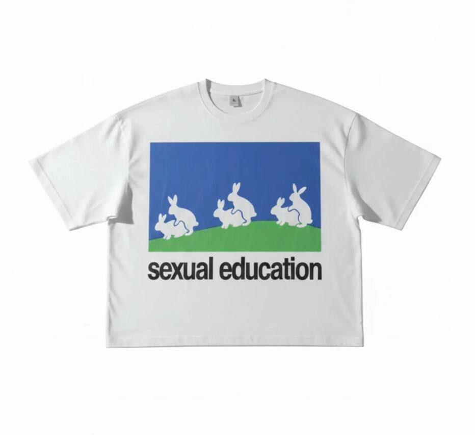 "Sexual Education" tee graphic